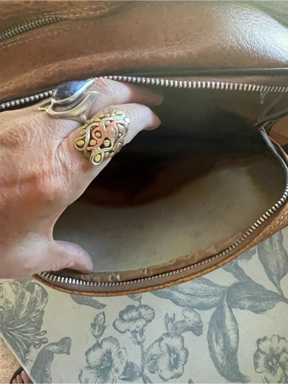 Vintage Faux Leather Brown Crossbody Bag - Classic Shoulder Bag